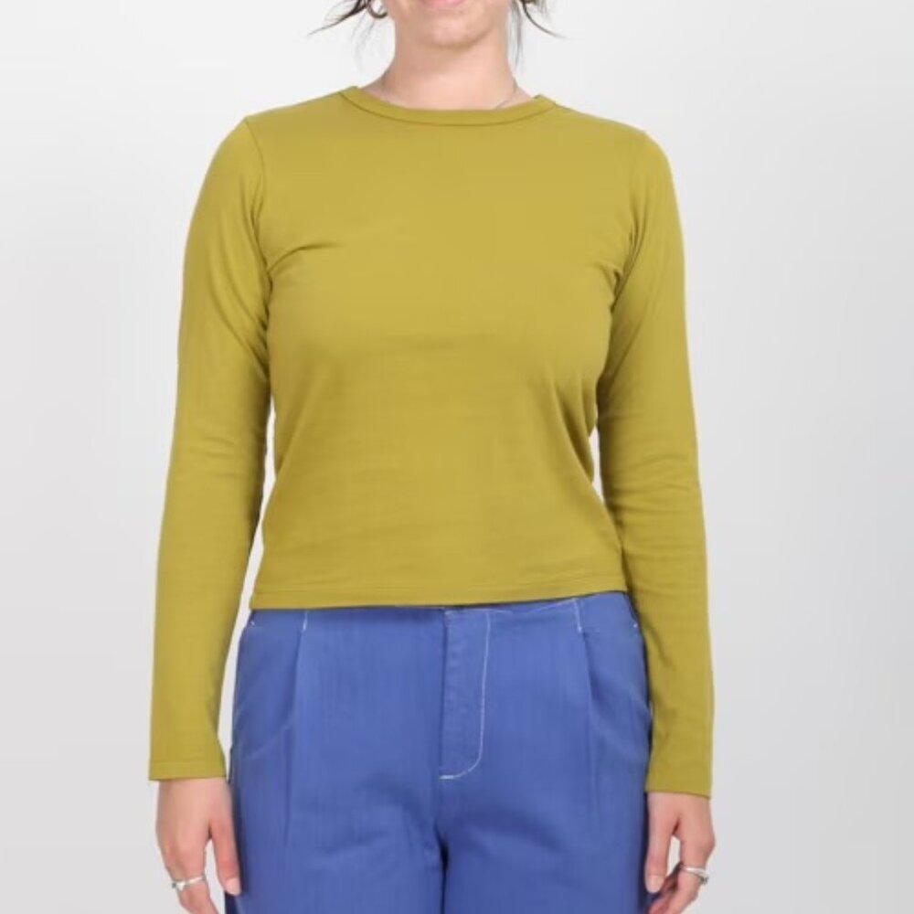 Gravel & Gold Green Long Sleeve, Size 1 (Small)